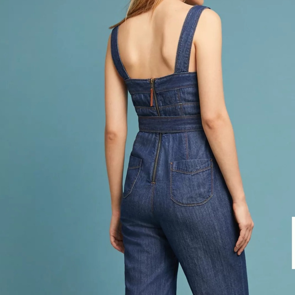 Anthropologie denim jumpsuit - Picture 2 of 13